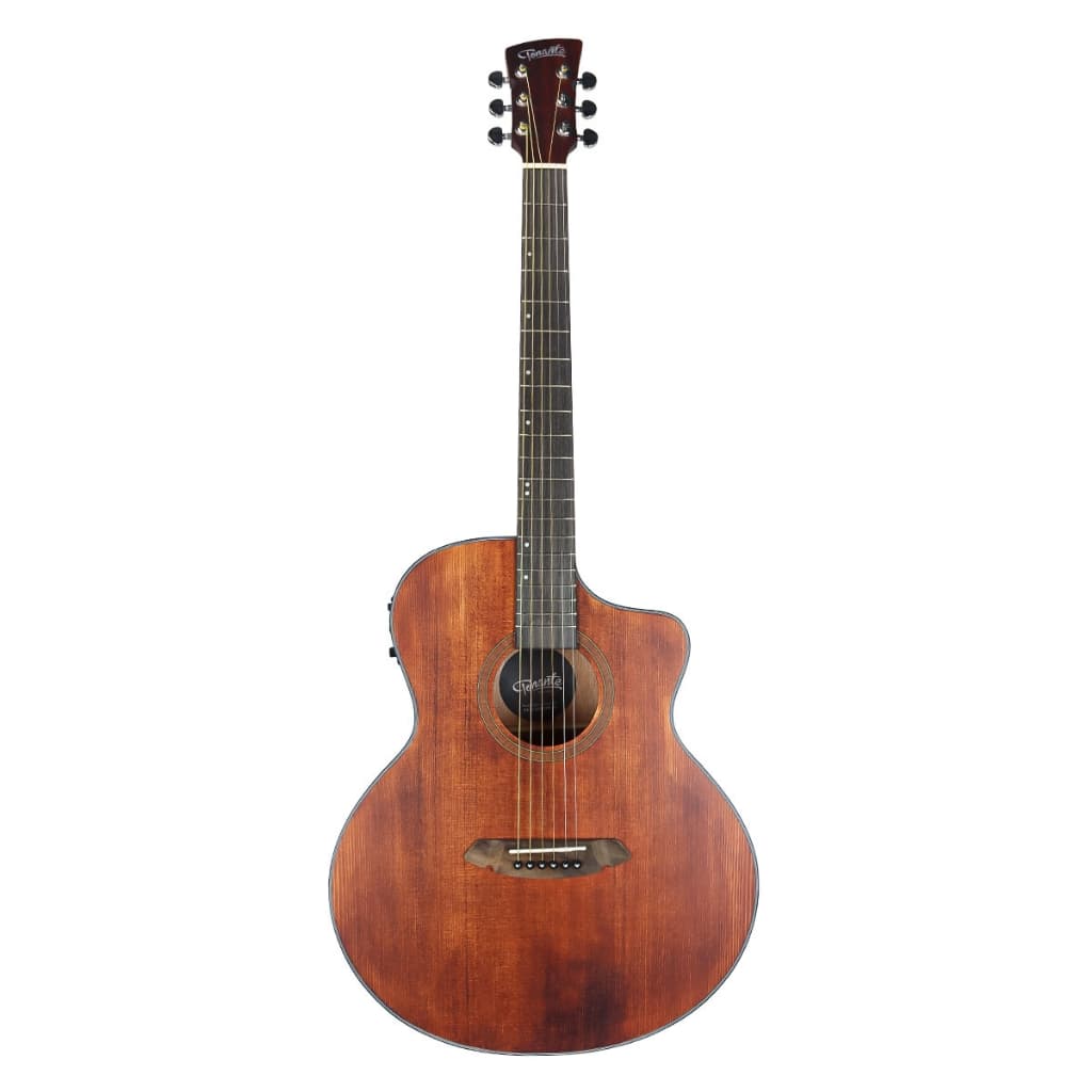 Violão Elétrico Coral 40" - Tampo Sólido Em Spruce - Dark Wood - Eq 3 Bandas - Vgac1954Dw40