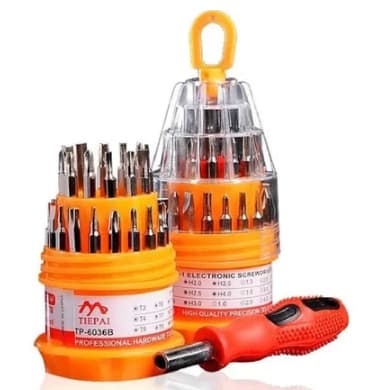 Jogo De Chaves Mini 31 In 1 Precisão Fenda Torx Alen Philips Pontas De Chaves Diversas