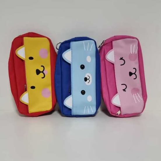 Necessaire Estojo Infantil Gatinho Escolar Para Criancas e Adultos Envio Imediato
