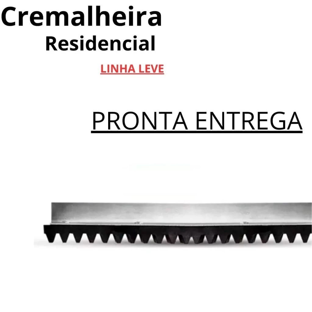Barra Cremalheira (1 metro)  Portão Eletrônico Deslizante Residencial (comparivelTodas as Marcas)