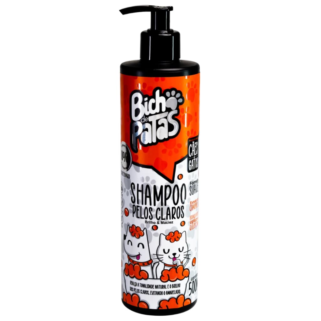 Shampoo para Cachorro e Gato Pelos Claros - 500 ml