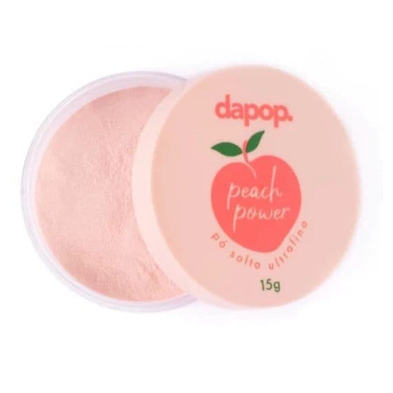 Pó de Maquiagem Solto Ultrafino Peach Power Pêssego 15g Dapop