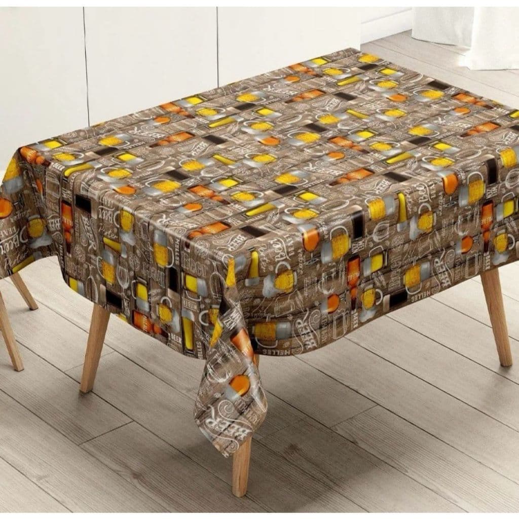 Toalha De Mesa Plástica Térmica Quadrada 1,40x1,40 Mesa 4 Cadeiras Proteção Prático
