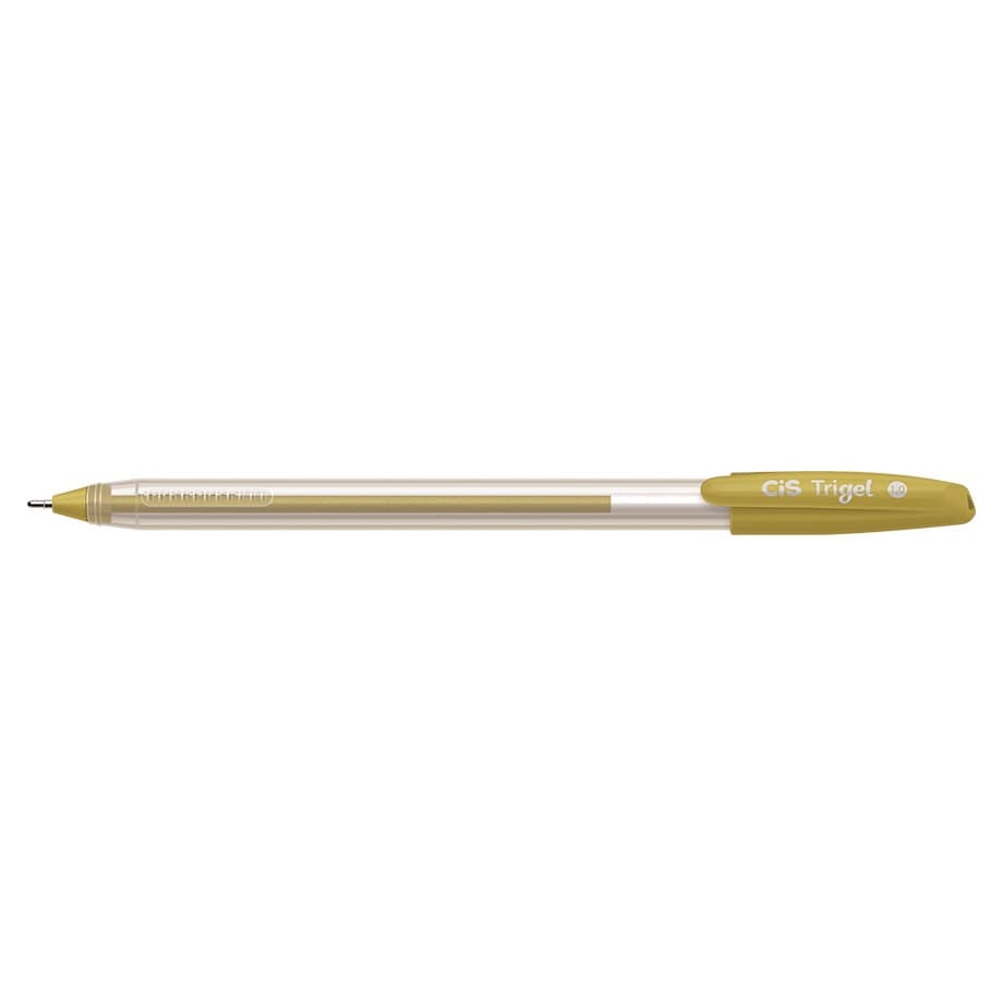 Caneta em Gel Ouro ponta 1.0mm 1 unidade Trigel CIS