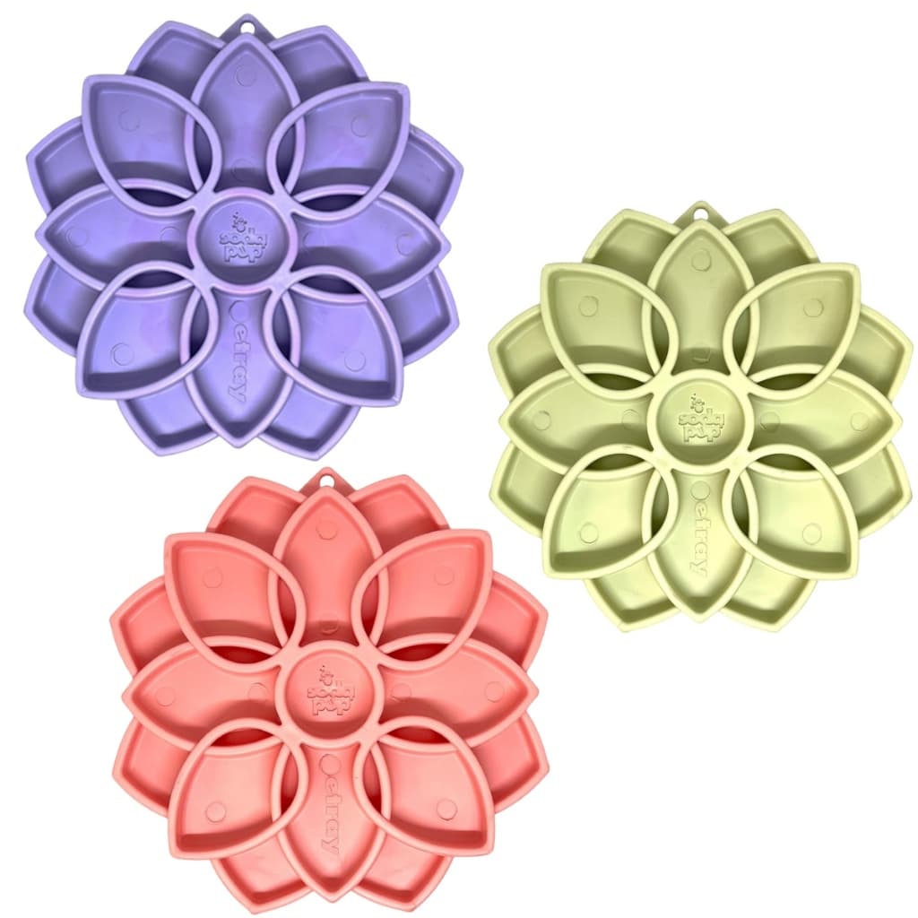 Comedouro Lento SodaPup Mandala Softie eTray Alimentador Para Caes e Gatos