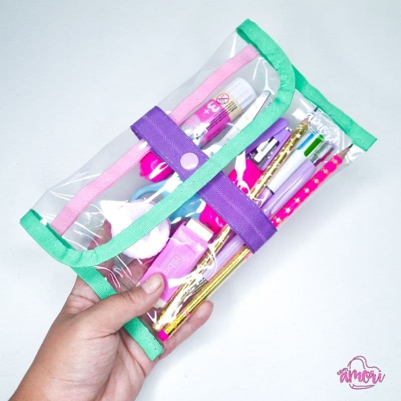 Estojinho Necessaire Multiuso Porta Higiene Transparente Organizador de Bolsas