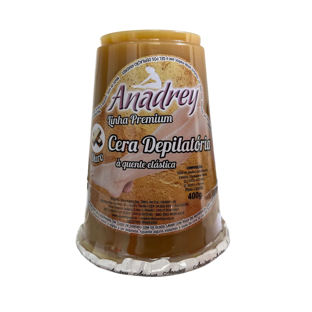 Cera Depilatória à Quente Anadrey Ouro 400g