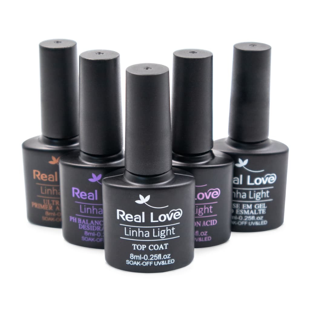 Kit Preparadores 5 Peças 8 ml Linha Light - Real Love