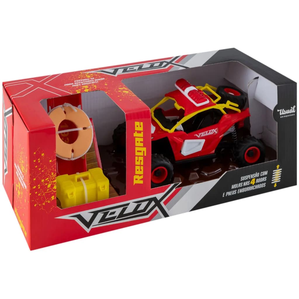 Carrinho Resgate UTV Velox Usual Brinquedos  - com Acessórios