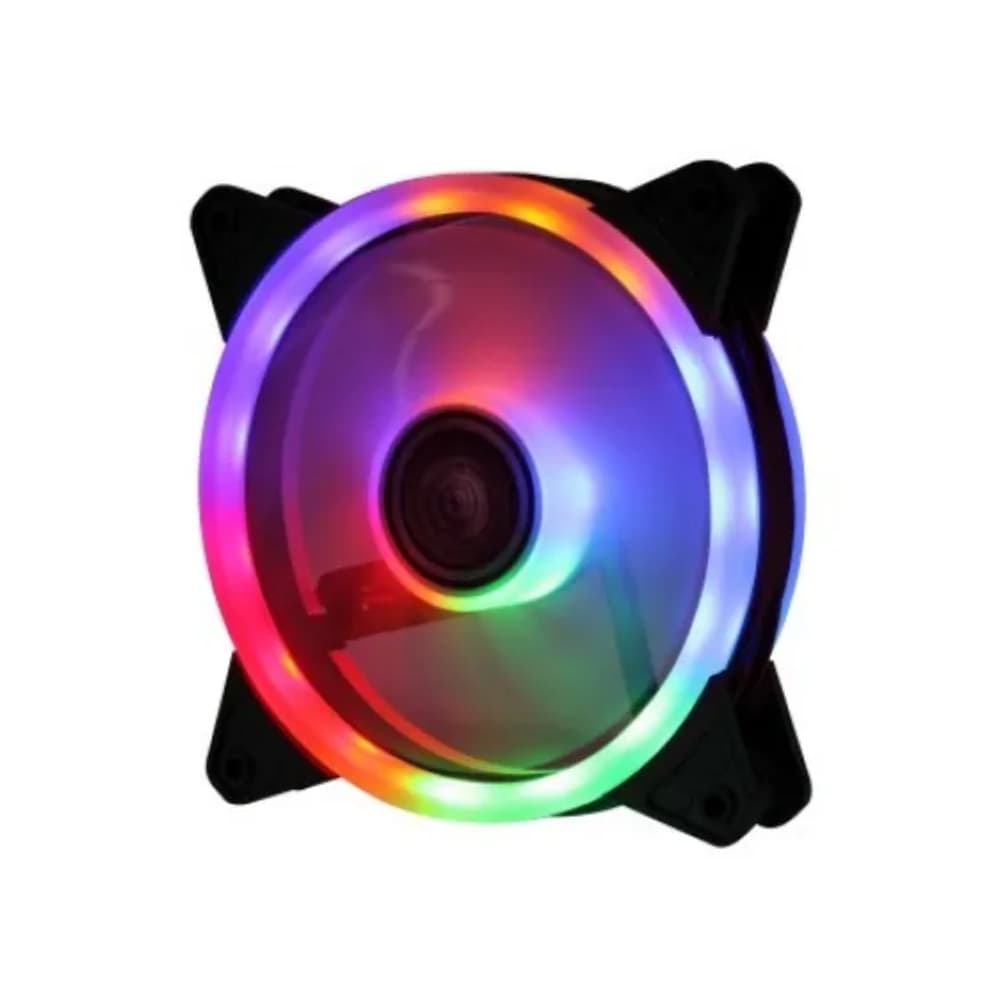 Cooler Fan RGB 120mm, com Led RGB Duplo, Dex, DX-12W