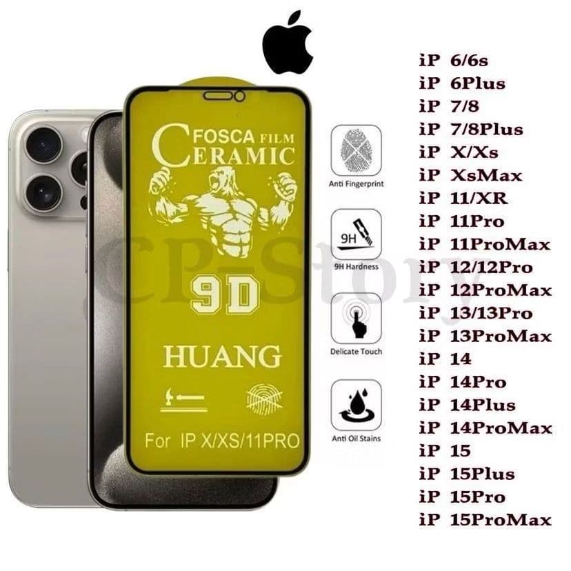 Película  Cerâmica Fosca iPhone Todos Modelos