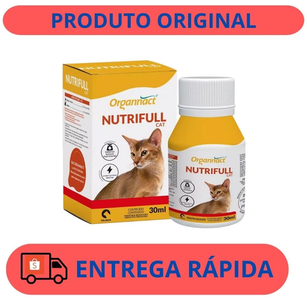 Suplemento Nutrifull Cat Organnact 30ml