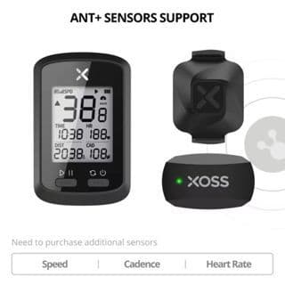 Gps Xoss G+ Ciclocomputador Velocimetro Com Sensor Cadencia + Xoss X2 + Xoss X2 Pro Bike