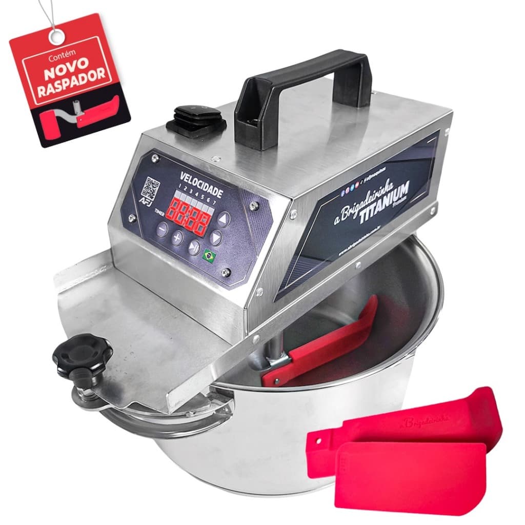 PANELA PARA MEXER DOCES A BRIGADEIRINHA TITANIUM PREMIUM 24 CM INOX