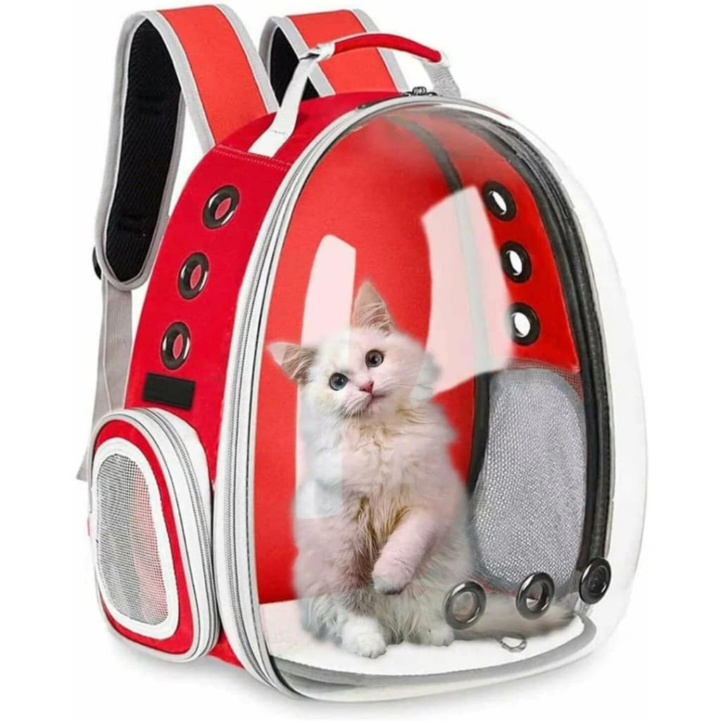 Mochila bolsa Transporte Pet Gatos Visão Panorâmica Astronauta Acrílico