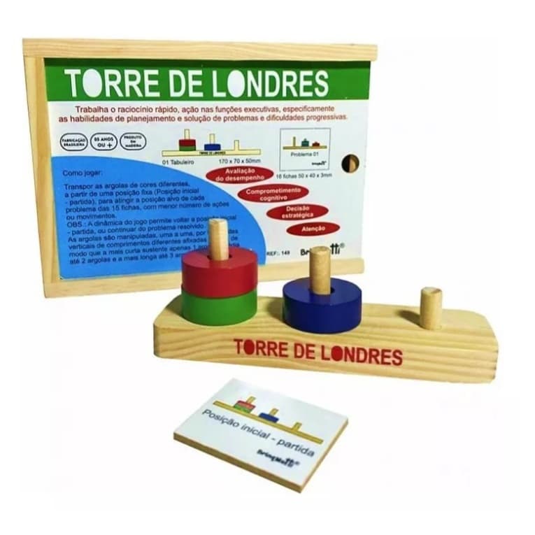 Jogo Torre De Londres Brinquedo Educativo Brinqmutti