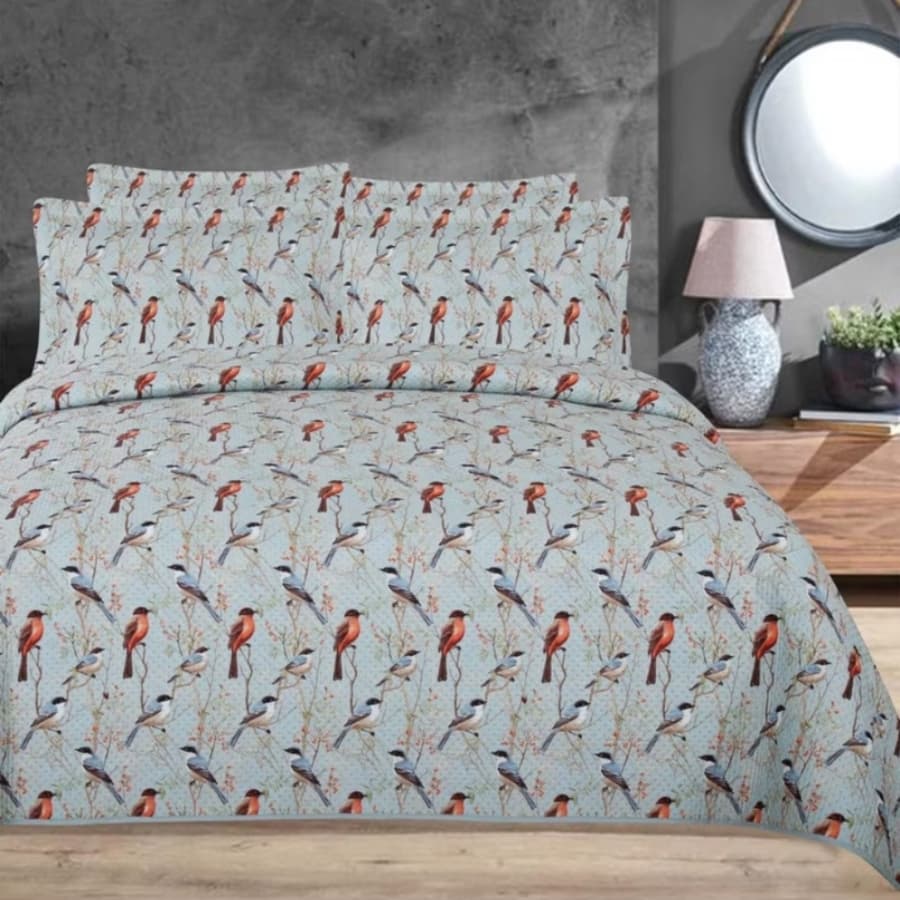 COBRE LEITO CASAL ESTAMPADO FACE ÚNICA  (ESTAMPAS SORTIDAS)