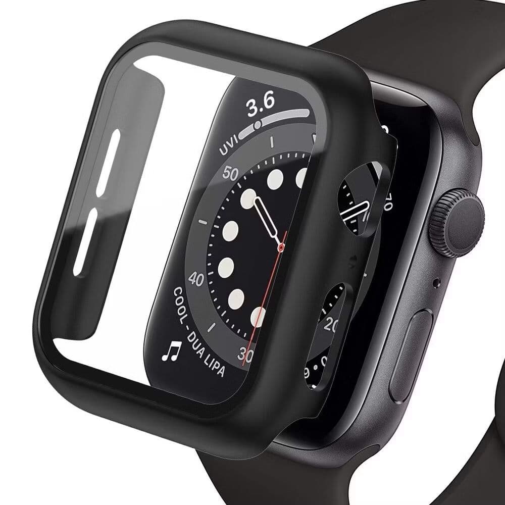 Capa Case Bumper Pelicula Vidro Protetor tela Compativel com Smartwatch 38/40/41/42/44/45/49