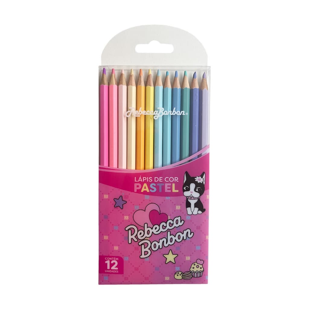 Lápis de Cor Rebecca Bonbon cores pastel