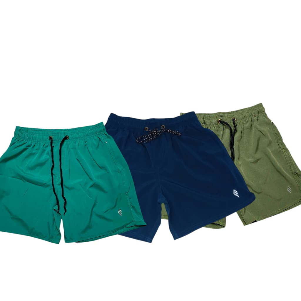 Short Tactel Masculino Adulto Kit Bermuda Masculina Tactel Shorts