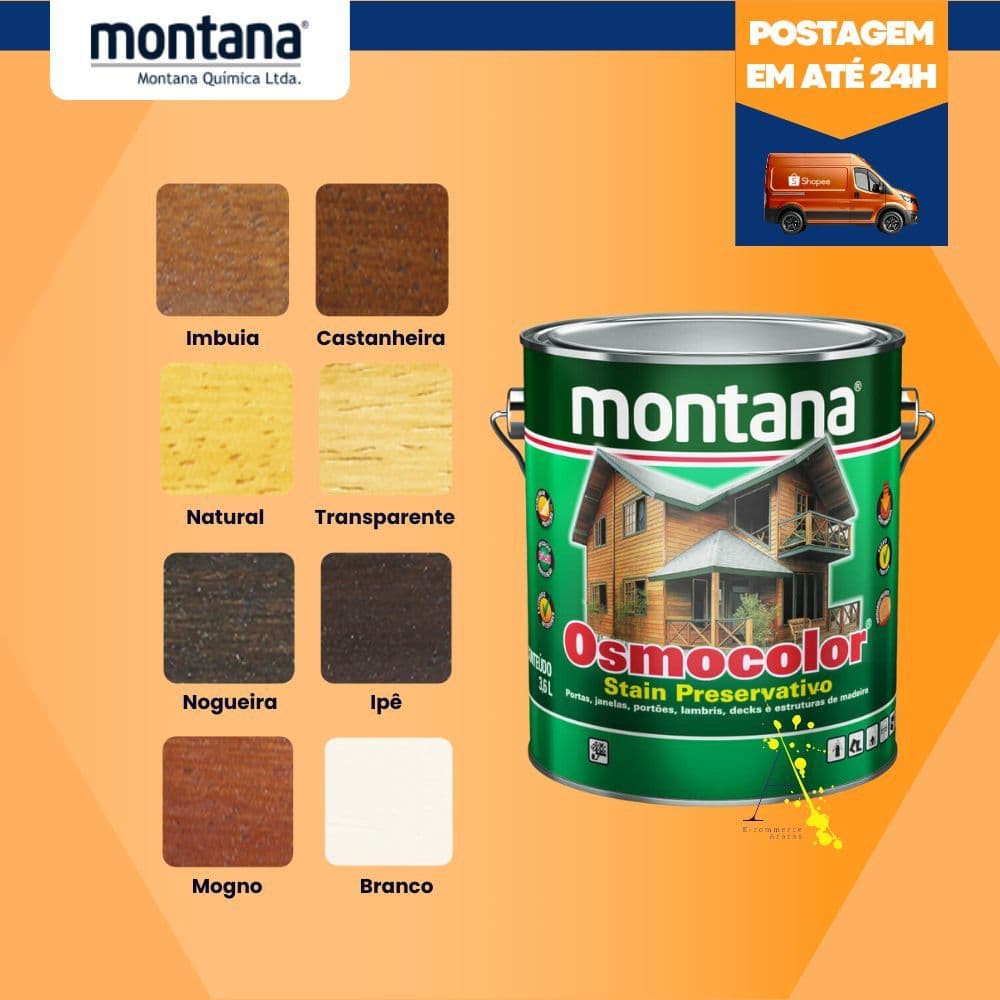 Verniz Osmocolor Cores 3,6L Montana