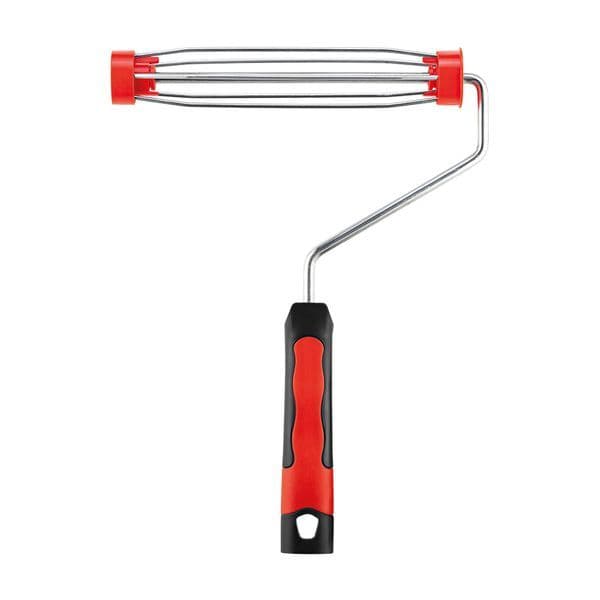 Garfo Gaiola 5 Arames Emborrachado Suporte Para Rolo de Pintura 23cm Profissional