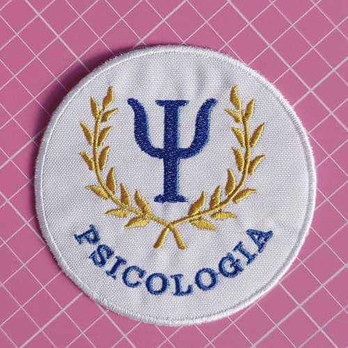 Profissão Bordado Psicologia Patch para Jalecos Termocolante Logomarca