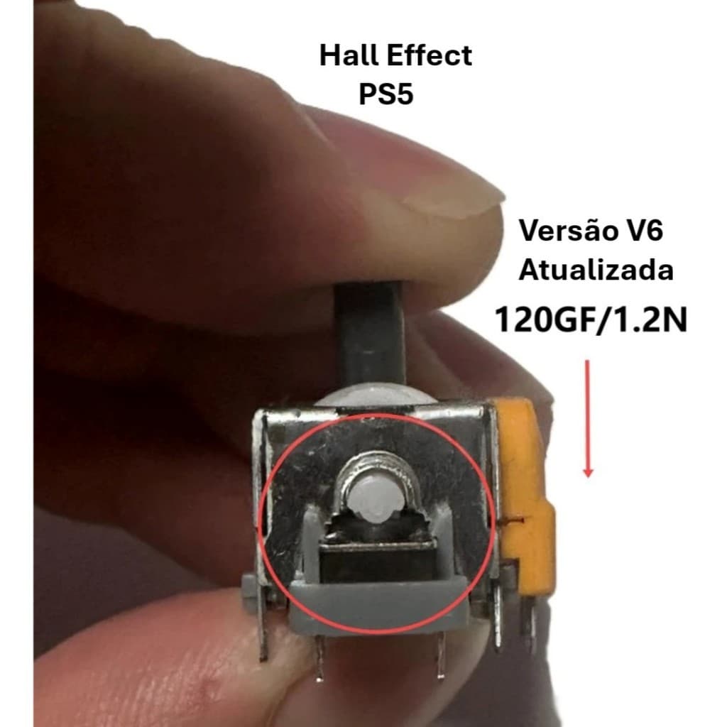 Analogico Hall Effect Ginfull 3D para Controle Ps5 DualSense Nova Versão Atualizada V6