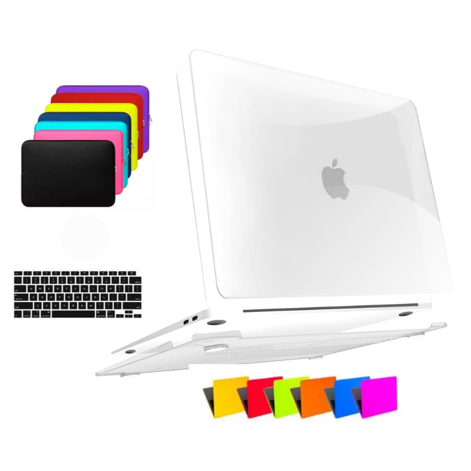 Kit Case Para Macbook Air 13 A2681 A3113 A3240 A3420 A3449 com Chip M2 M3 M4 M5 + Bag Neoprene + Película de Teclado