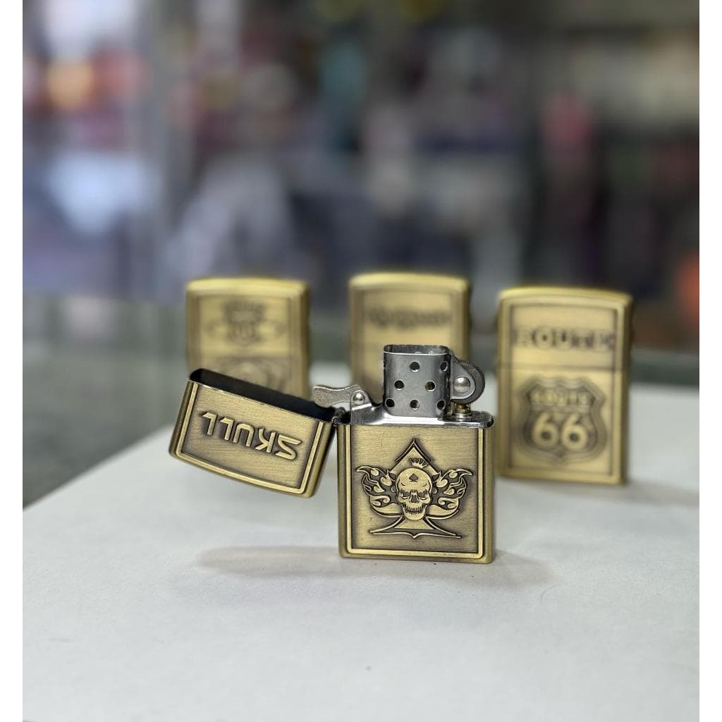 Isqueiro Fluido Vintage Retro Diversos Modelos Recarregavel