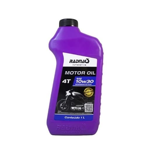 ÓLEO MOTOR OIL RADNAQ 10W30 4T MOTO 1 LITRO