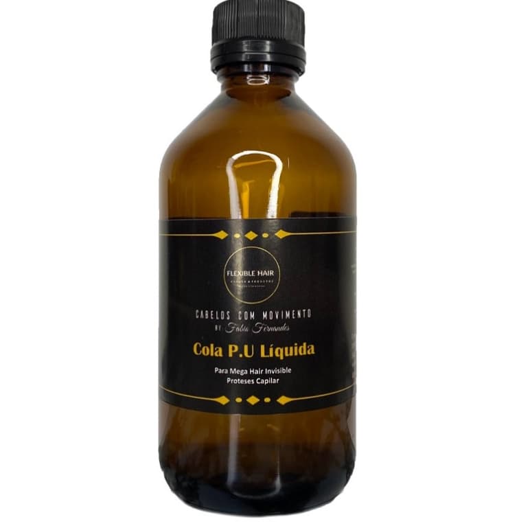 Cola Líquida P.U Para Mega Hair E Próteses 200gr Secagem Rápida