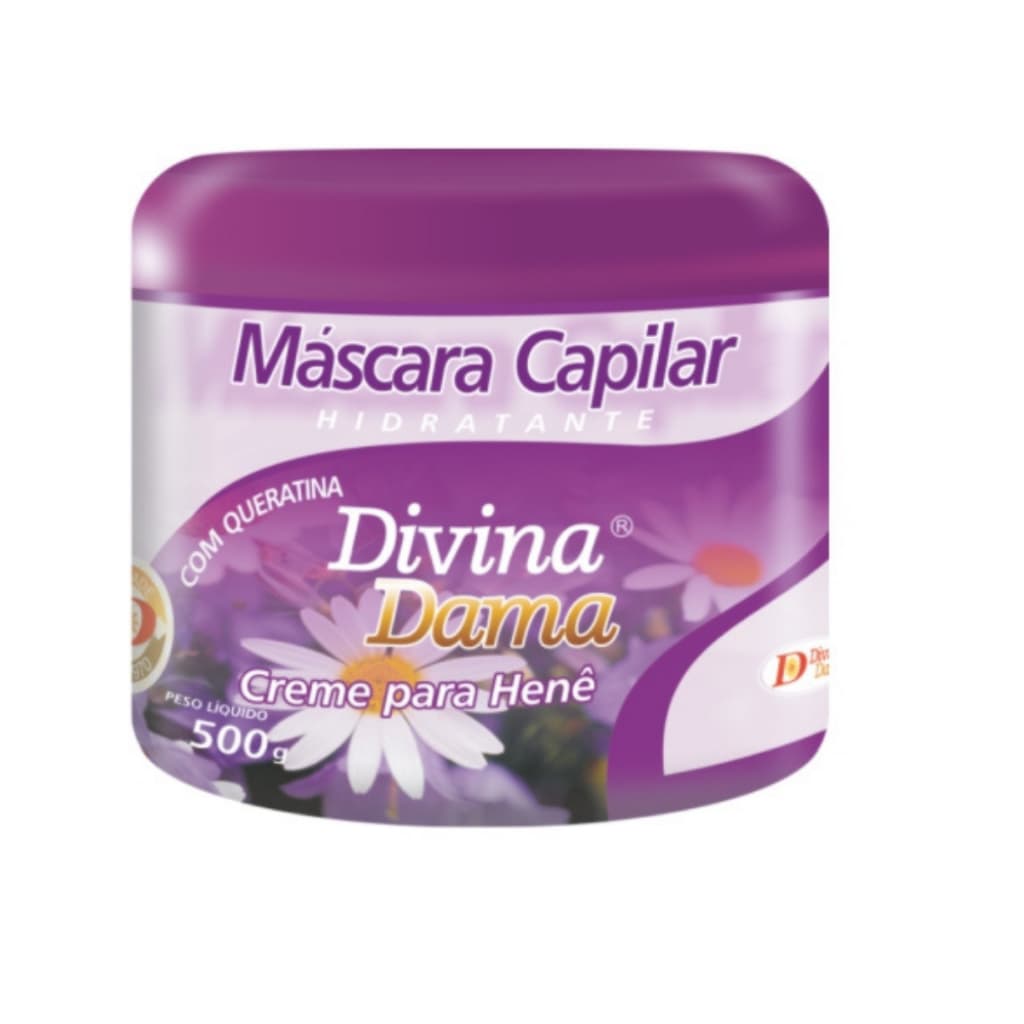 Divina Dama Creme Branco Hidratante para Henê 500g Divina Dama