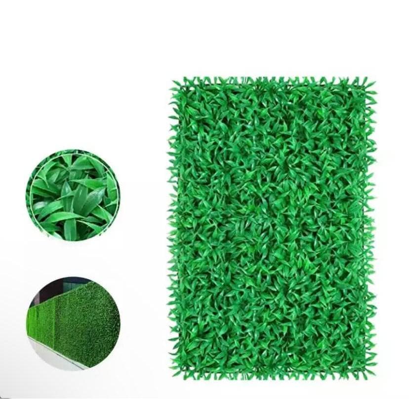 Tapete / Placa De Grama Buchinho Artificial  Fino 25x25 Buxinho Bem Cheio Jardim Vertical Muro Ingles