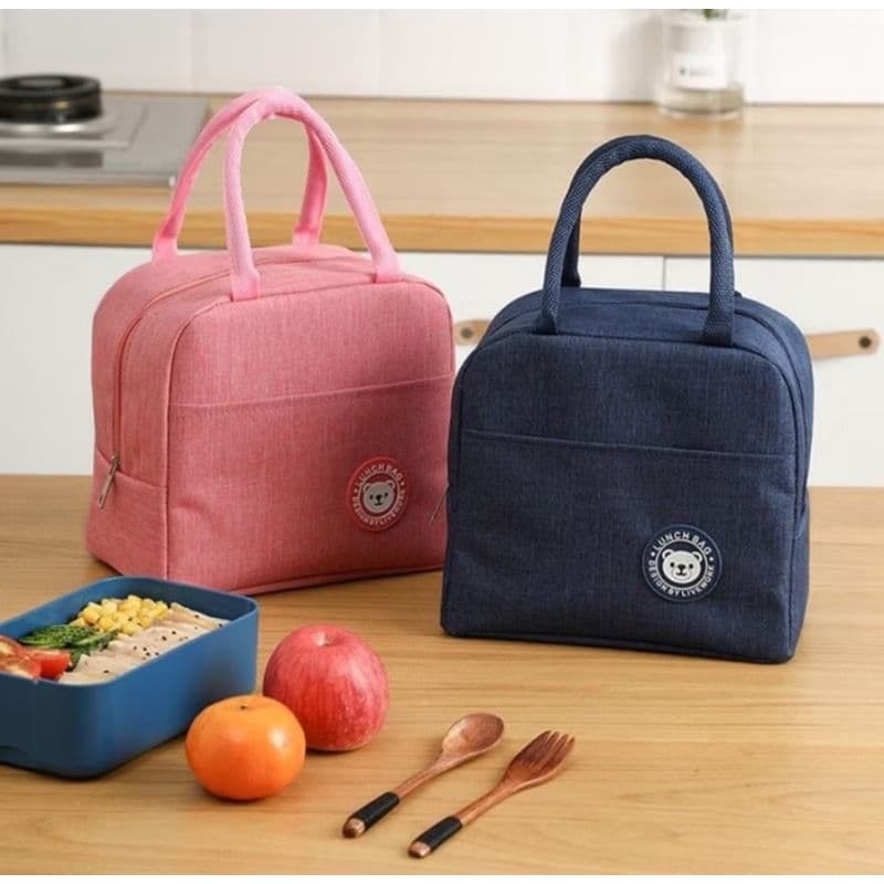 Kit 2 bolsas térmicas, lancheira portátil para marmita, almoço, lanche, academia