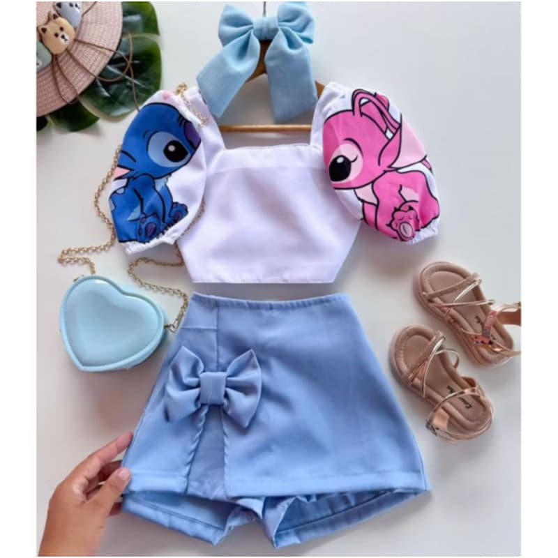 Conjunto stitch alfaiataria TAM 4 ao 12