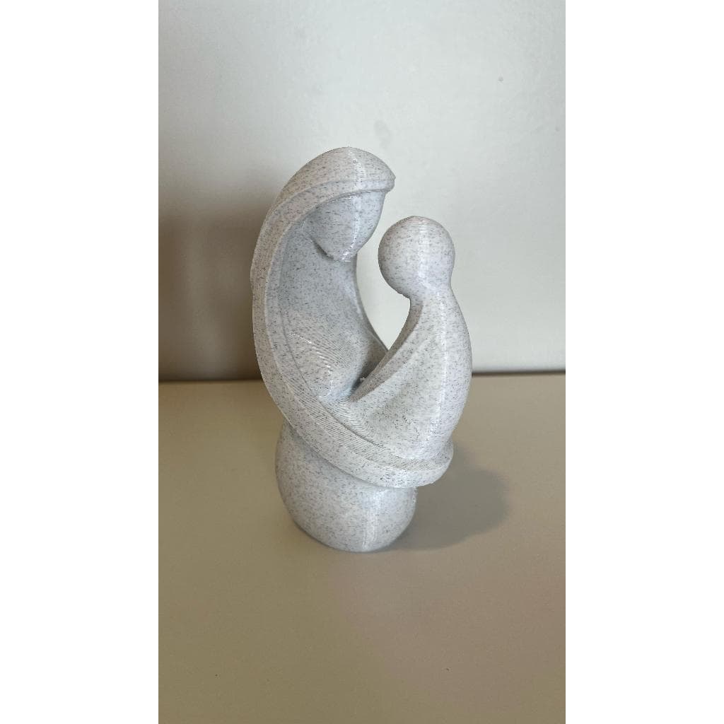 Estatua Mãe e Filho - Impressão 3d