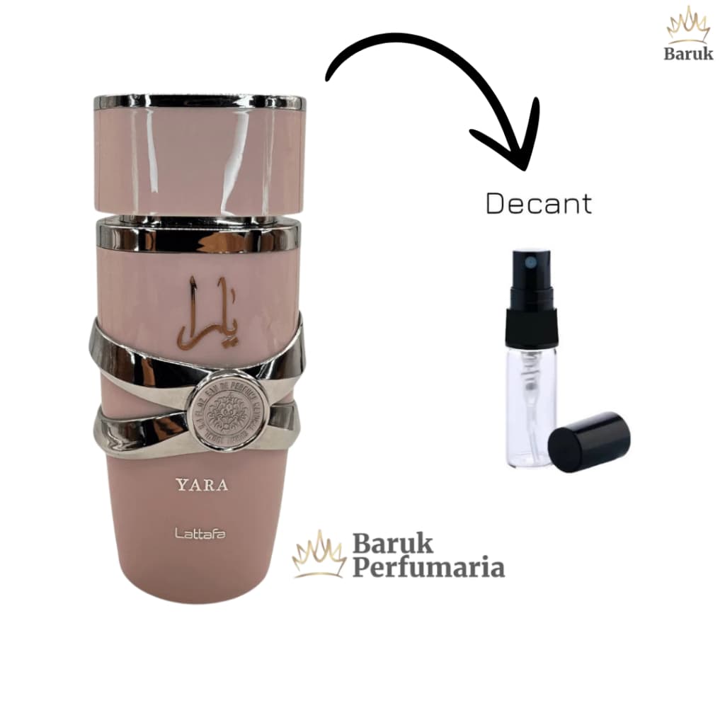 Perfume Árabe Feminino Yara Lattafa Perfume Doce e Floral 2ml, 5ml, 10ML - ORIGINAL