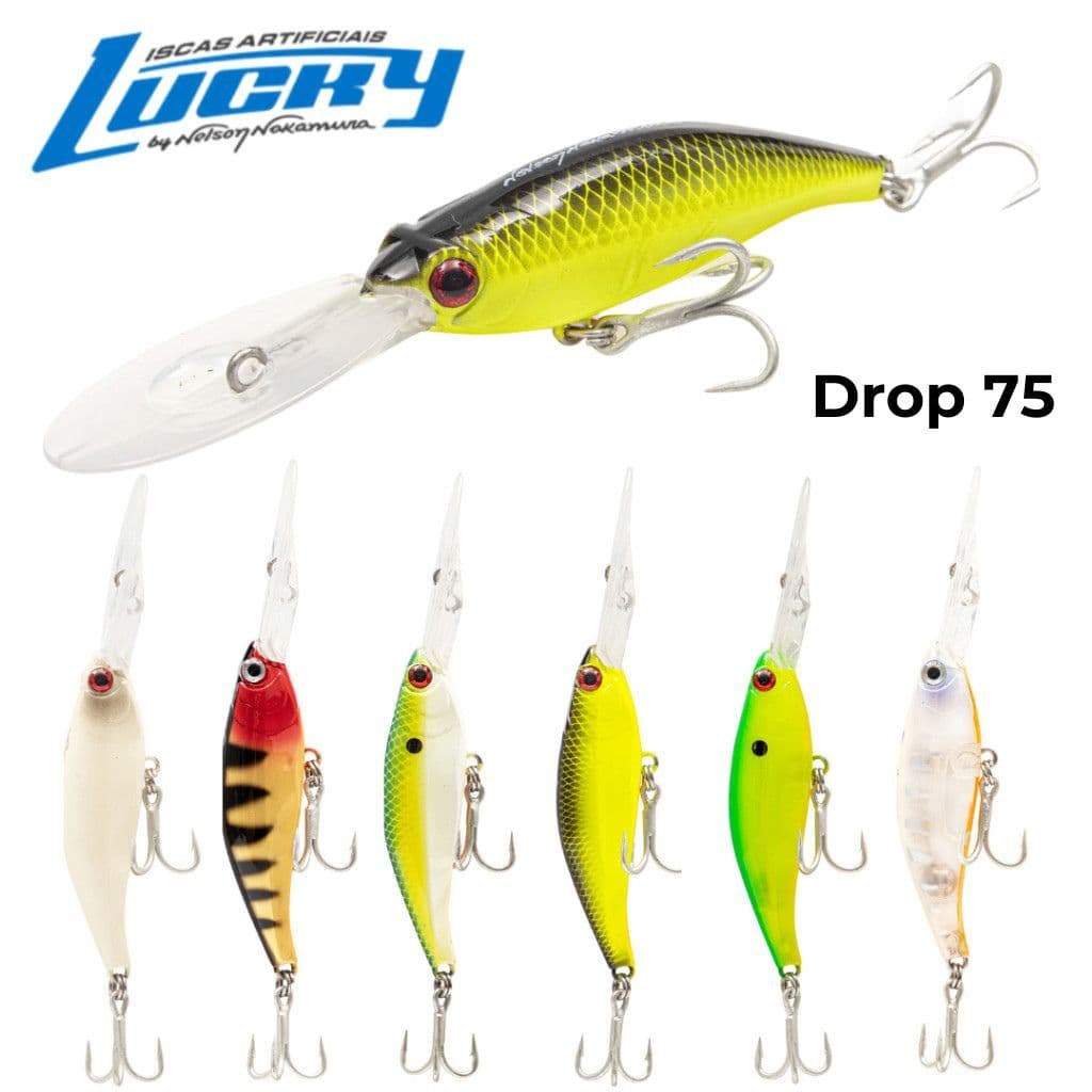 Isca Artificial Drop 75 13g Nakamura Fundo Barbela Longa Corrico Tucunaré Robalo