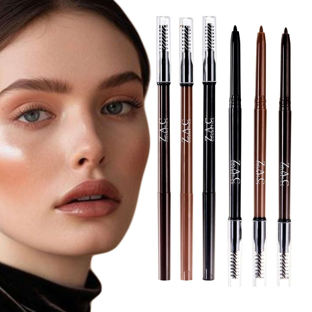 Lápis De Sobrancelhas  Com 3 Cores Opcionais Z.A.C COSMETICS SJB0036