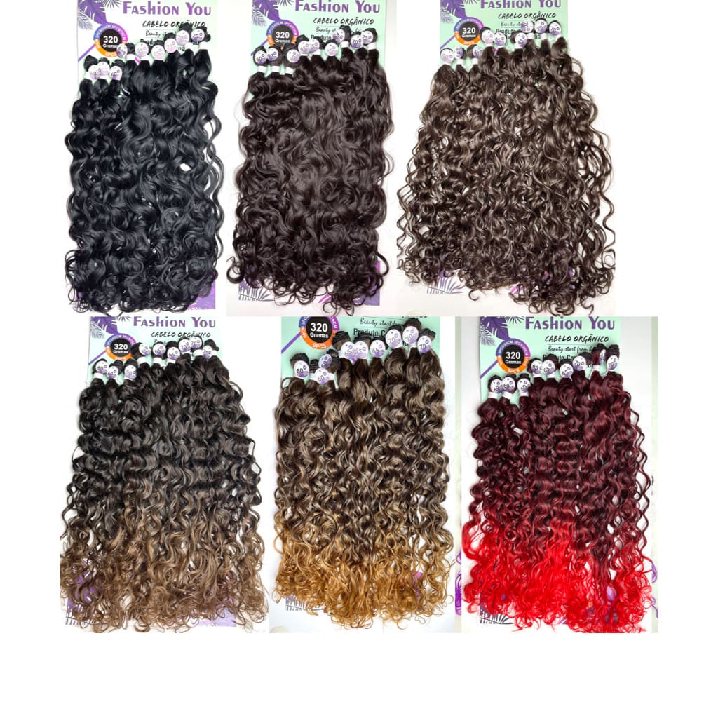 Cabelo Cacheado Orgânico Na Tela 9X  320g 70cm Fio Sem Brilho Fashion You Luana