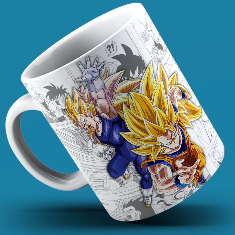 Caneca Personalizada Dragon Ball Anime Com Seu Nome