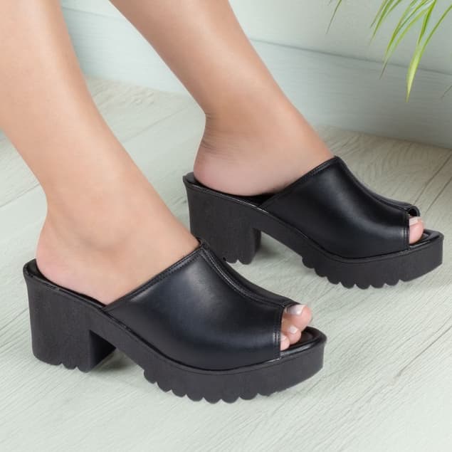 Tamanco Plataforma Mule Feminino Têndencia Leve e Confortável Macerata Ref: 3252