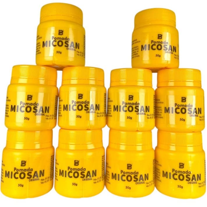 Kit Pomada Micosan Clareadora 10 Unidades Original 50g Baruc Cosméticos