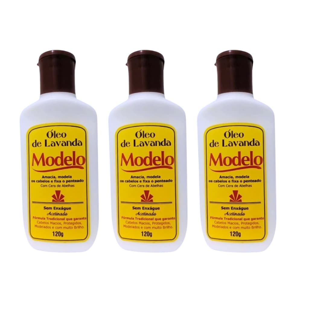 Modelo Oleo de Lavanda 120g Kit C/ 03 Unidades Divina Dama