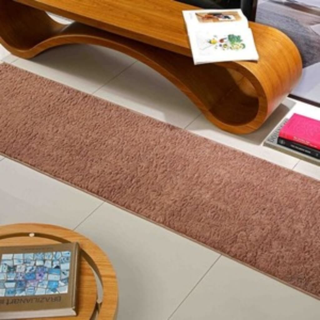 Tapete Passadeira Quarto Sala 66cm x 2,30m Antiderrapante Pelo Baixo Classic Oasis