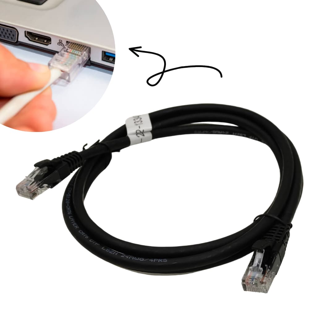 Cabo Rede Montado Preto Alta Velocidade Para Internet Preto Seccon Rj45 Cat6