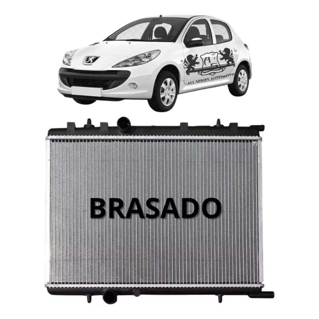 Radiador Peugeot 206/207 Mec/aut 1999 Em Diante 1.0/.1.4/1.6 | Compatível com Peugeot 207 Passion