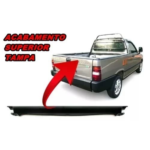 MOLDURA SUPERIOR DA TAMPA DA CAÇAMBA FIORINO 1988 ATÉ 1997 CARRO ACESSÓRIO