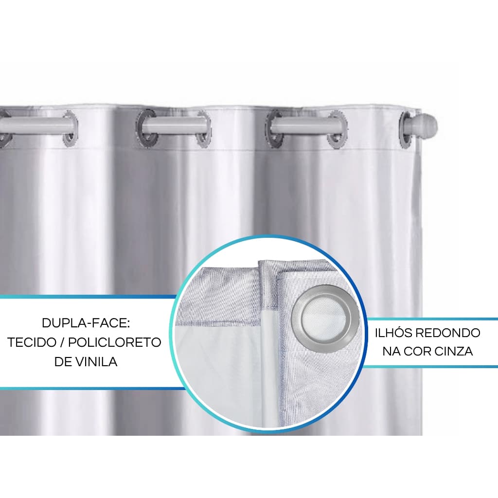 Cortina 100% Blackout Anti-Térmica 1,40m X 1,80m - Qualidade Premium